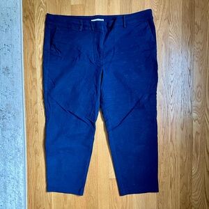 LOFT Navy Blue Riviera Slim Pants Size 18 Petite